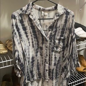 Zara tie dye top